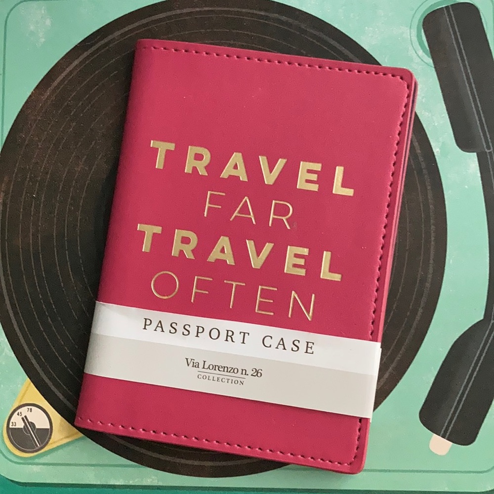 Travel Far, Travel Often Passport Holder NWT